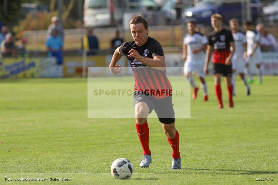 Simon Weißenberger, 25.08.2018, Landesliga Nordwest, DJK Schwebenried/Schwemmelsbach, TSV Karlburg - Bild-ID: 2229672