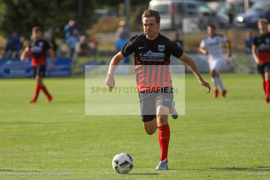 Simon Weißenberger, 25.08.2018, Landesliga Nordwest, DJK Schwebenried/Schwemmelsbach, TSV Karlburg - Bild-ID: 2229674