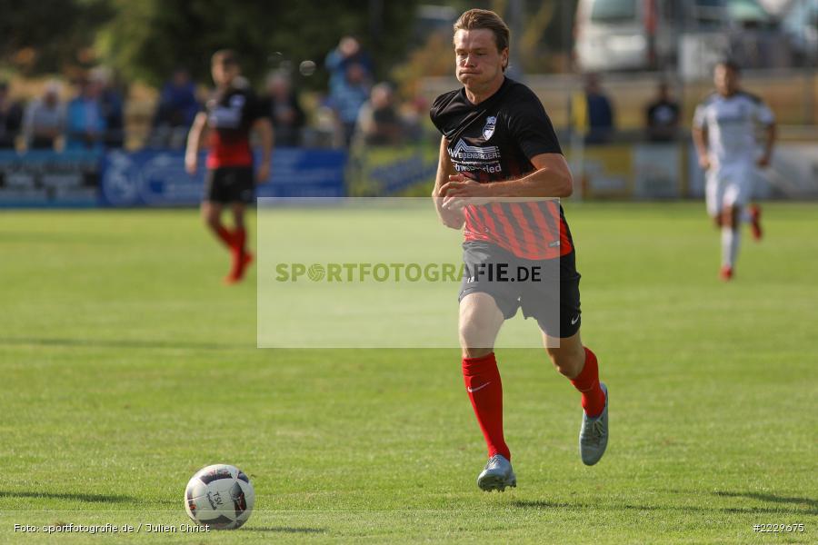 Simon Weißenberger, 25.08.2018, Landesliga Nordwest, DJK Schwebenried/Schwemmelsbach, TSV Karlburg - Bild-ID: 2229675