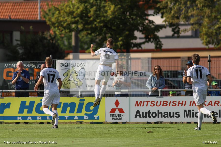 Sebastian Stumpf, 25.08.2018, Landesliga Nordwest, DJK Schwebenried/Schwemmelsbach, TSV Karlburg - Bild-ID: 2229680