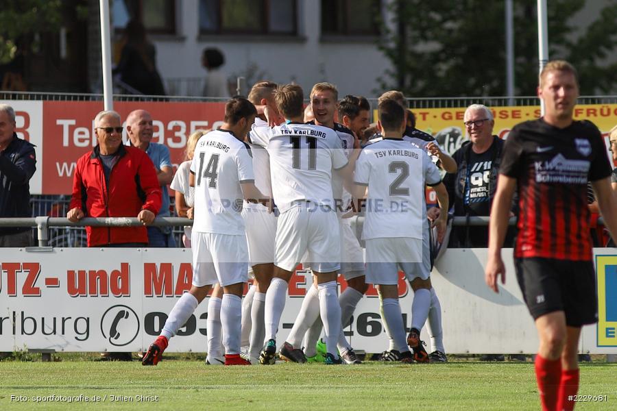 Sebastian Stumpf, 25.08.2018, Landesliga Nordwest, DJK Schwebenried/Schwemmelsbach, TSV Karlburg - Bild-ID: 2229681