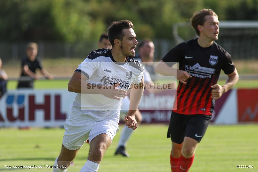 Dominik Lambrecht, 25.08.2018, Landesliga Nordwest, DJK Schwebenried/Schwemmelsbach, TSV Karlburg - Bild-ID: 2229686