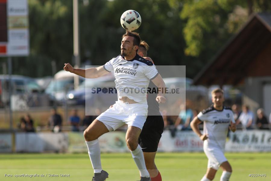 Sebastian Heinlein, Dominik Lambrecht, 25.08.2018, Landesliga Nordwest, DJK Schwebenried/Schwemmelsbach, TSV Karlburg - Bild-ID: 2229692