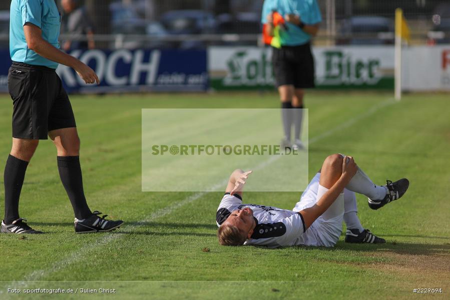 Sebastian Stumpf, 25.08.2018, Landesliga Nordwest, DJK Schwebenried/Schwemmelsbach, TSV Karlburg - Bild-ID: 2229694