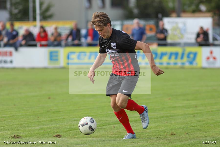 Simon Weißenberger, 25.08.2018, Landesliga Nordwest, DJK Schwebenried/Schwemmelsbach, TSV Karlburg - Bild-ID: 2229695