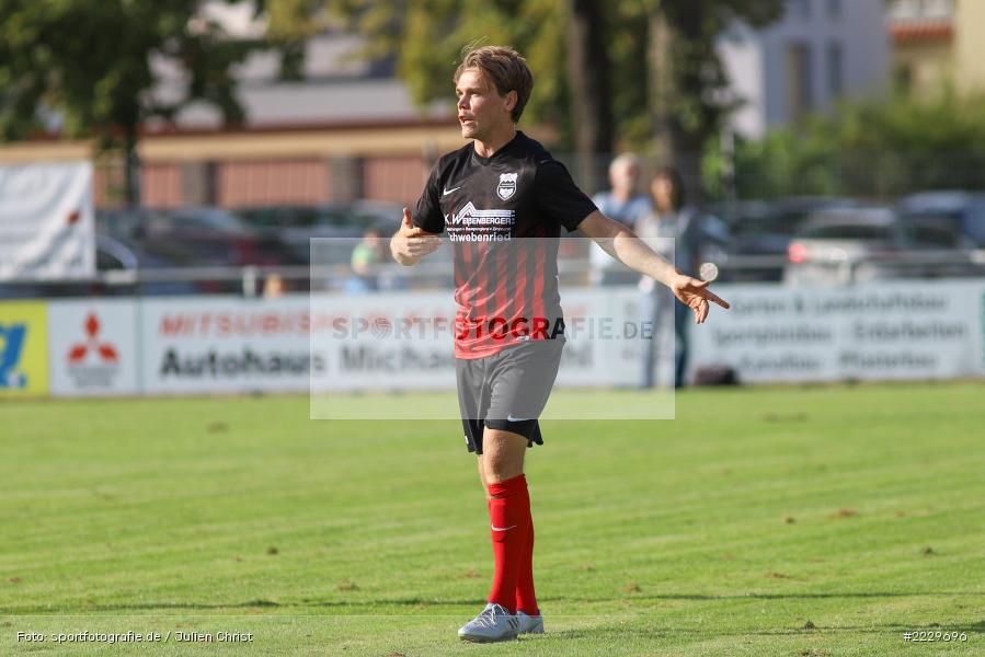 Simon Weißenberger, 25.08.2018, Landesliga Nordwest, DJK Schwebenried/Schwemmelsbach, TSV Karlburg - Bild-ID: 2229696