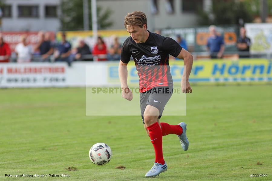 Simon Weißenberger, 25.08.2018, Landesliga Nordwest, DJK Schwebenried/Schwemmelsbach, TSV Karlburg - Bild-ID: 2229697