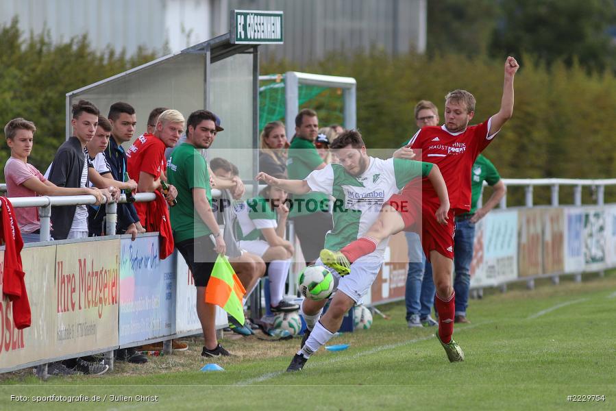 Philipp Göbel, Nikolai Amthor, Kreisklasse Würzburg, 26.08.2018, FC Karsbach, FC Gössenheim - Bild-ID: 2229754