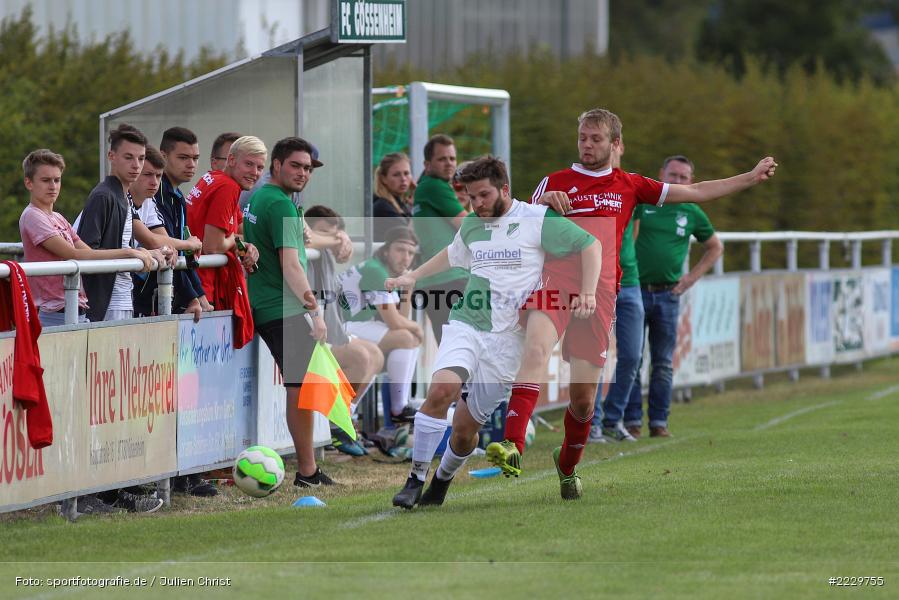 Nikolai Amthor, Philipp Göbel, Kreisklasse Würzburg, 26.08.2018, FC Karsbach, FC Gössenheim - Bild-ID: 2229755