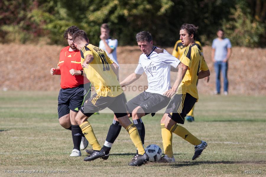 Sebastian Egert, David Pahls, Florian Schumm, 16.09.2018, A-Klasse Würzburg, BSC Aura, FV Steinfeld/Hausen-Rohrbach II - Bild-ID: 2232976