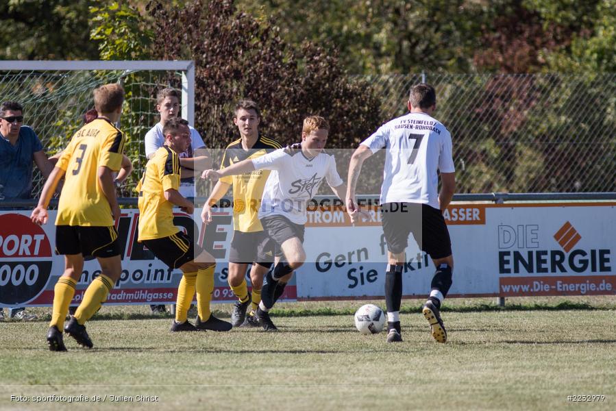 Dominik Handel, Johannes Alsheimer, Robin Schindler, 16.09.2018, A-Klasse Würzburg, BSC Aura, FV Steinfeld/Hausen-Rohrbach II - Bild-ID: 2232979