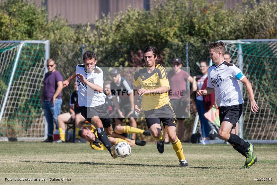 Uwe Ebert, Jonas Nürnberger, Florian Schumm, 16.09.2018, A-Klasse Würzburg, BSC Aura, FV Steinfeld/Hausen-Rohrbach II - Bild-ID: 2232988