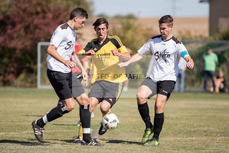 Jonas Nürnberger, Sebastian Egert, Florian Schumm, 16.09.2018, A-Klasse Würzburg, BSC Aura, FV Steinfeld/Hausen-Rohrbach II - Bild-ID: 2233000