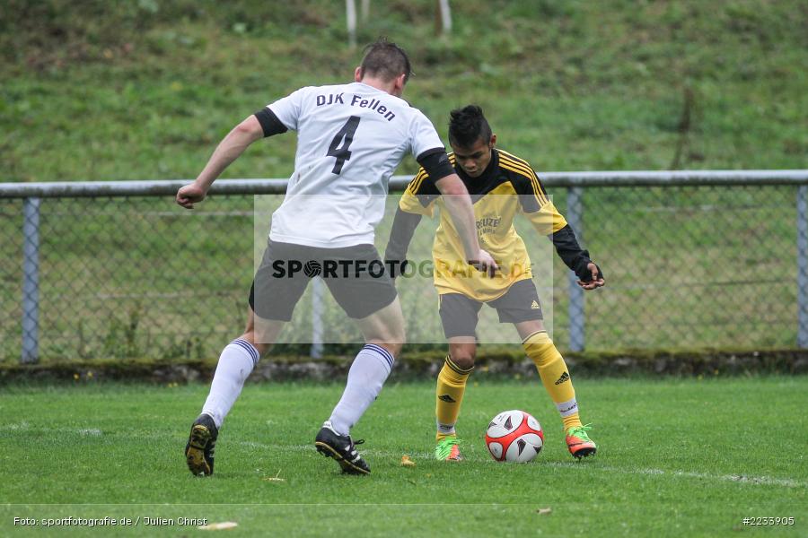 Khemmachat Hofmann, Simon Schnall, A-Klasse Würzburg, 23.09.2018, DJK Fellen, BSC Aura - Bild-ID: 2233905