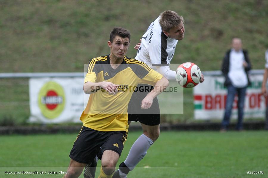 Lukas Weimer, Robin Schindler, A-Klasse Würzburg, 23.09.2018, DJK Fellen, BSC Aura - Bild-ID: 2233918