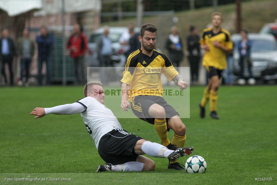 Dane Hofmann, Jonas Pfeifroth, A-Klasse Würzburg, 23.09.2018, DJK Fellen, BSC Aura - Bild-ID: 2233935