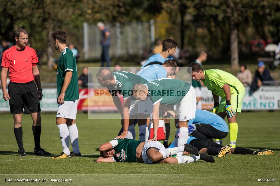 Nicolai Zull, Marco Kunkel, 30.09.2018, Bezirksliga West, TSV Neuhütten-Wiesthal, TSV Retzbach - Bild-ID: 2234875