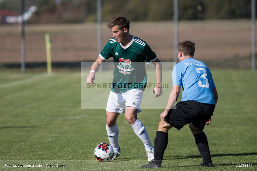 Manuel Rumpel, Alexander Kunkel, 30.09.2018, Bezirksliga West, TSV Neuhütten-Wiesthal, TSV Retzbach - Bild-ID: 2234894