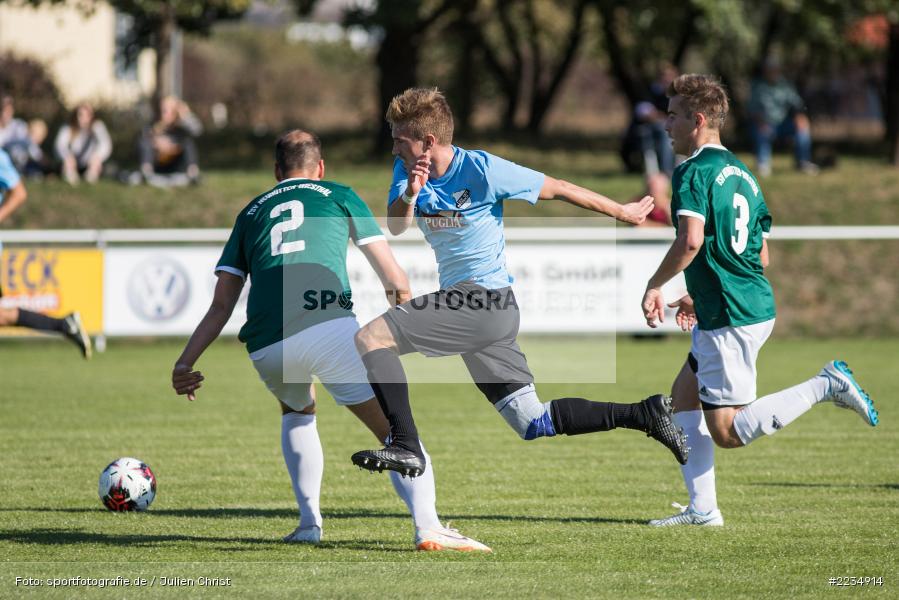 Andre Wirzberger, Alexander Kunkel, Philipp Gößwein, 30.09.2018, Bezirksliga West, TSV Neuhütten-Wiesthal, TSV Retzbach - Bild-ID: 2234914