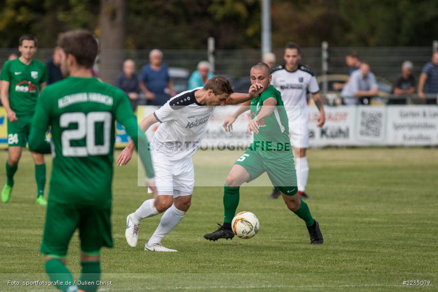 Marco Wadel, Manuel Römlein, 06.10.2018, Landesliga Nordwest, SV Alemannia Haibach, TSV Karlburg - Bild-ID: 2235079