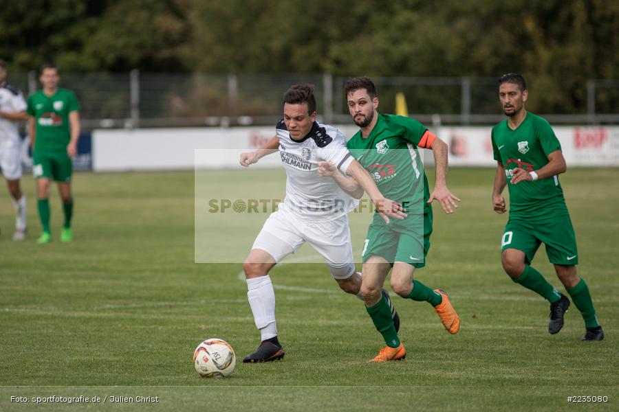 Baris Eren, Marcel Frank, 06.10.2018, Landesliga Nordwest, SV Alemannia Haibach, TSV Karlburg - Bild-ID: 2235080