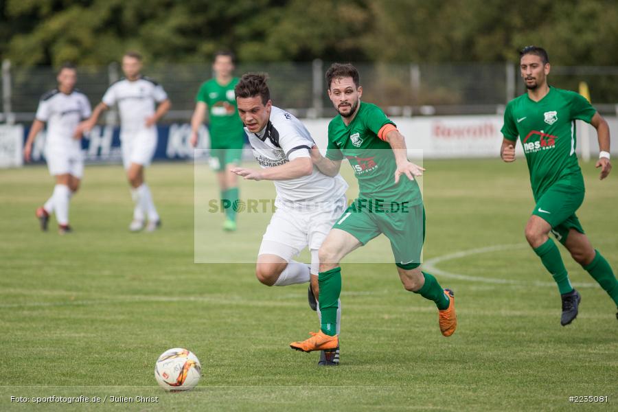 Baris Eren, Marcel Frank, 06.10.2018, Landesliga Nordwest, SV Alemannia Haibach, TSV Karlburg - Bild-ID: 2235081