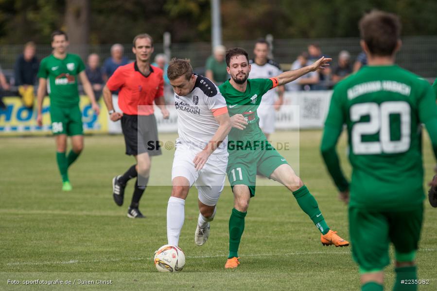 Baris Eren, Manuel Römlein, 06.10.2018, Landesliga Nordwest, SV Alemannia Haibach, TSV Karlburg - Bild-ID: 2235082