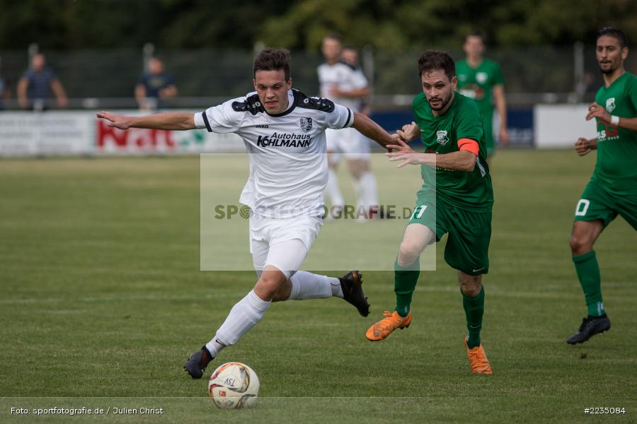 Baris Eren, Marcel Frank, 06.10.2018, Landesliga Nordwest, SV Alemannia Haibach, TSV Karlburg - Bild-ID: 2235084