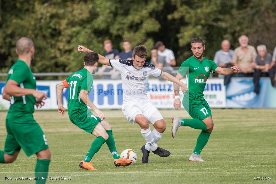 Baris Eren, Nikolaos Koukalias, Andreas Rösch, 06.10.2018, Landesliga Nordwest, SV Alemannia Haibach, TSV Karlburg - Bild-ID: 2235094 Baris Eren, Nikolaos Koukalias, Andreas Rösch, 06.10.2018, Landesliga Nordwest, SV Alemannia Haibach, TSV Karlburg - Bild-ID: 2235094