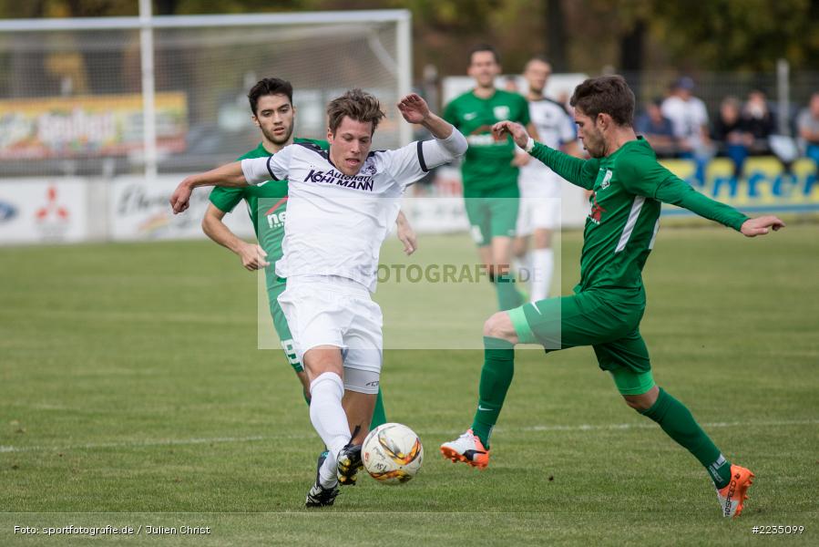 David Machau, Mato Papic, 06.10.2018, Landesliga Nordwest, SV Alemannia Haibach, TSV Karlburg - Bild-ID: 2235099