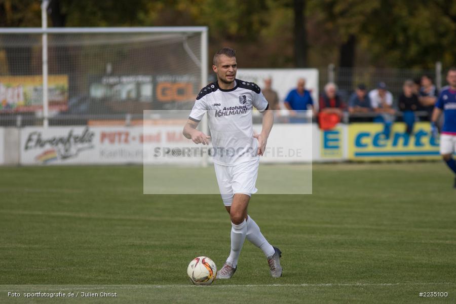 Marvin Schramm, 06.10.2018, Landesliga Nordwest, SV Alemannia Haibach, TSV Karlburg - Bild-ID: 2235100