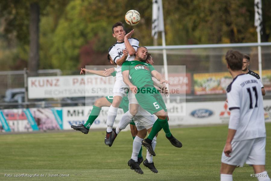 Marco Wadel, Marcel Frank, 06.10.2018, Landesliga Nordwest, SV Alemannia Haibach, TSV Karlburg - Bild-ID: 2235101
