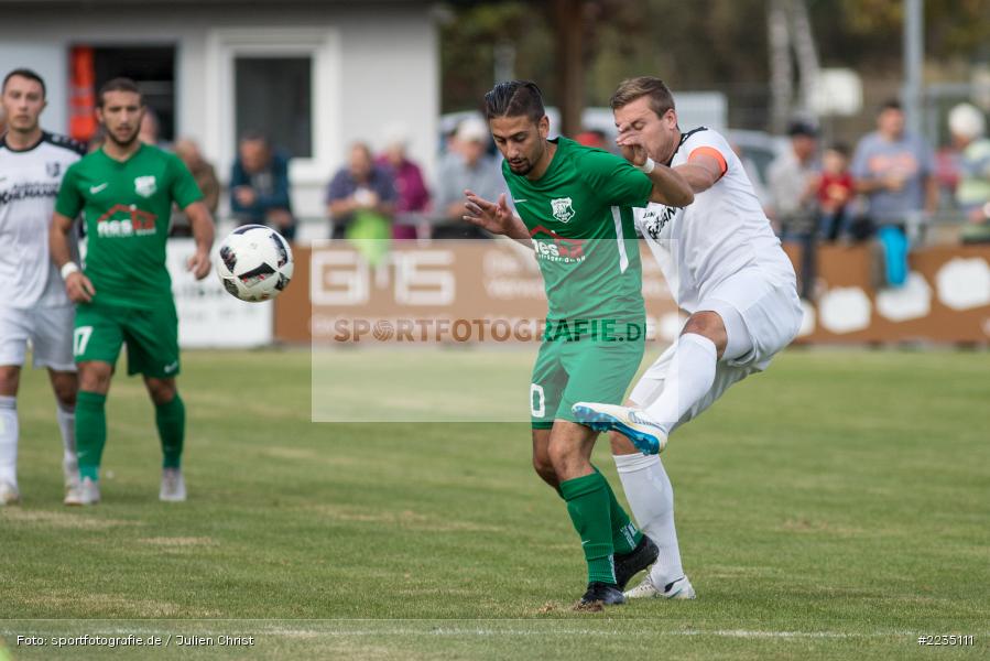 Manuel Römlein, Furkan Sandikci, 06.10.2018, Landesliga Nordwest, SV Alemannia Haibach, TSV Karlburg - Bild-ID: 2235111