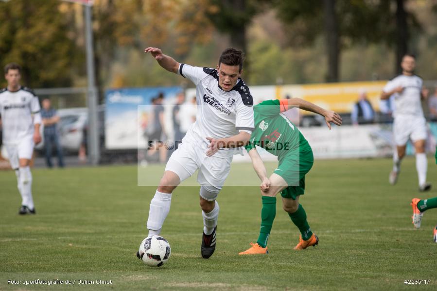 Baris Eren, Marcel Frank, 06.10.2018, Landesliga Nordwest, SV Alemannia Haibach, TSV Karlburg - Bild-ID: 2235117