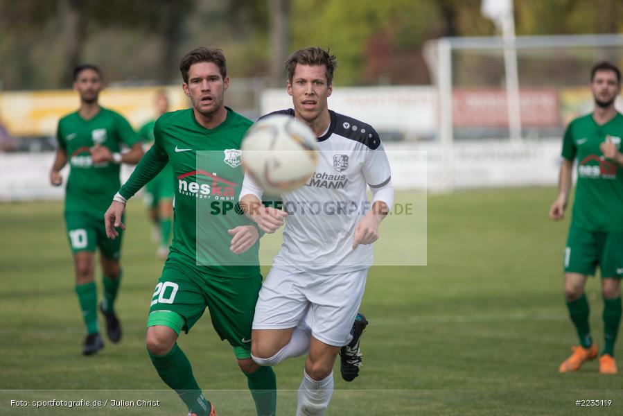David Machau, Mato Papic, 06.10.2018, Landesliga Nordwest, SV Alemannia Haibach, TSV Karlburg - Bild-ID: 2235119