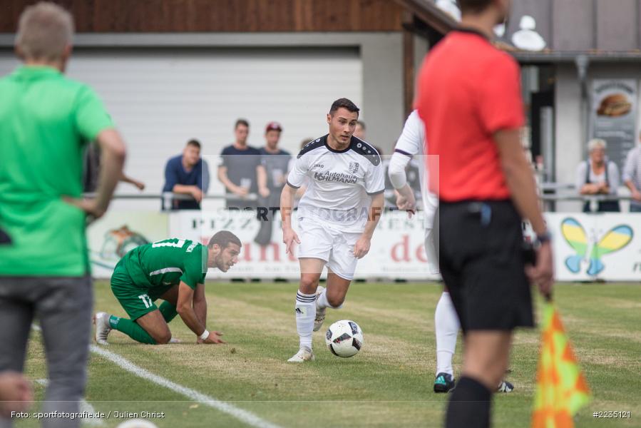 Luca Pfister, 06.10.2018, Landesliga Nordwest, SV Alemannia Haibach, TSV Karlburg - Bild-ID: 2235121