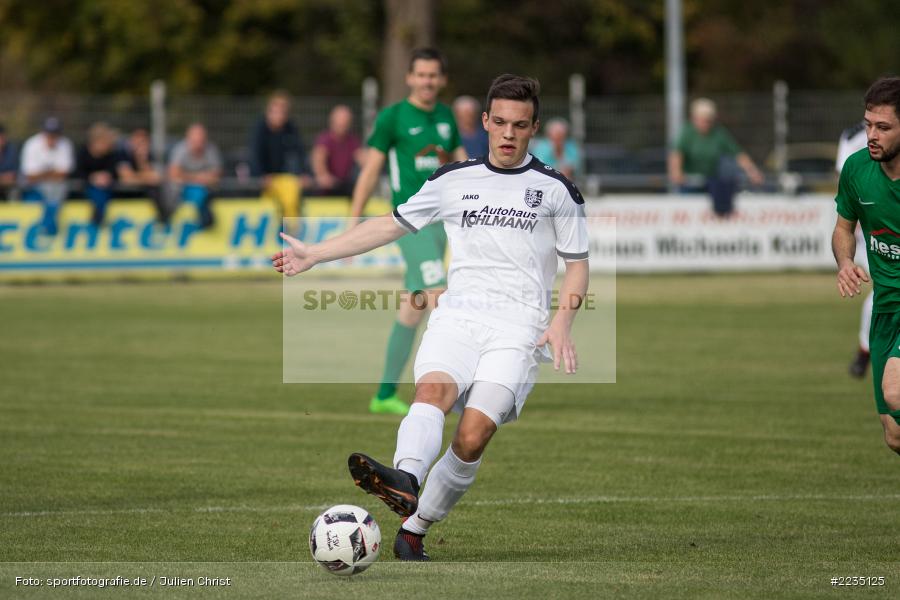 Marcel Frank, 06.10.2018, Landesliga Nordwest, SV Alemannia Haibach, TSV Karlburg - Bild-ID: 2235125