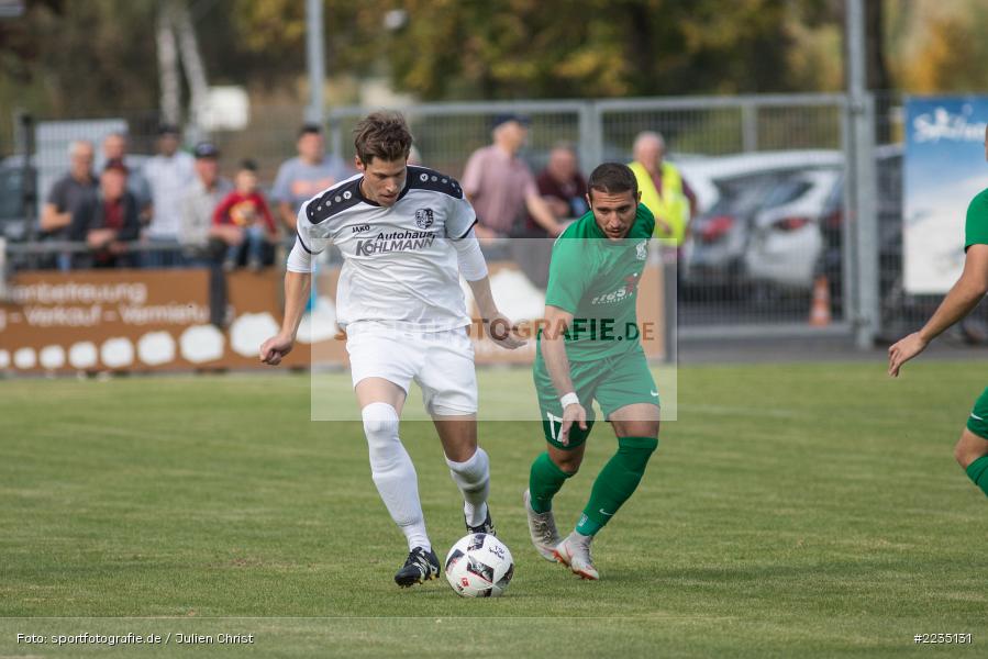 Nikolaos Koukalias, David Machau, 06.10.2018, Landesliga Nordwest, SV Alemannia Haibach, TSV Karlburg - Bild-ID: 2235131
