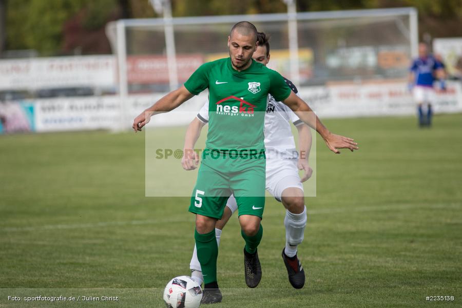 Marco Wadel, Marcel Frank, 06.10.2018, Landesliga Nordwest, SV Alemannia Haibach, TSV Karlburg - Bild-ID: 2235138