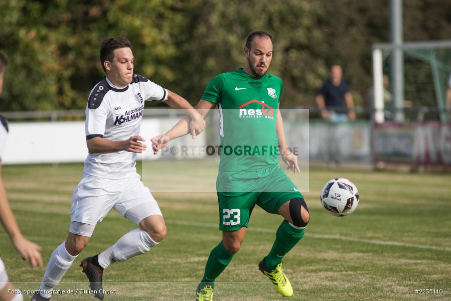 Marcel Frank, Tobias Schrod, 06.10.2018, Landesliga Nordwest, SV Alemannia Haibach, TSV Karlburg - Bild-ID: 2235140