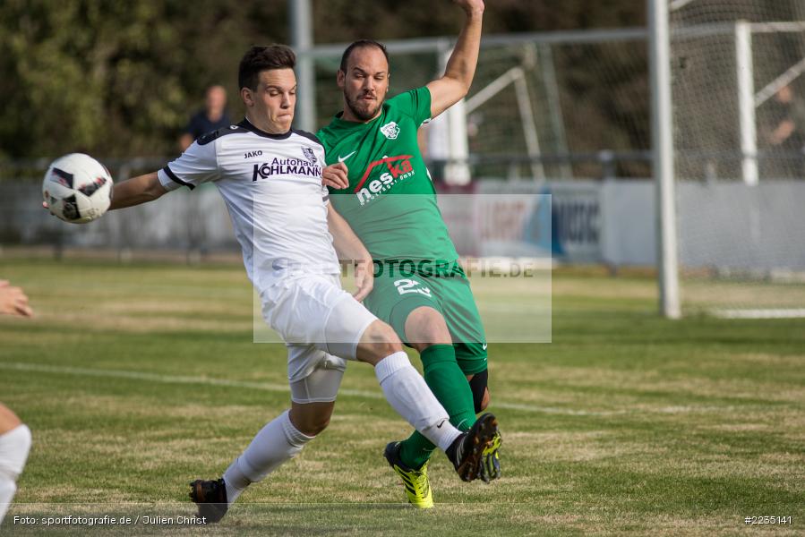 Marcel Frank, Tobias Schrod, 06.10.2018, Landesliga Nordwest, SV Alemannia Haibach, TSV Karlburg - Bild-ID: 2235141