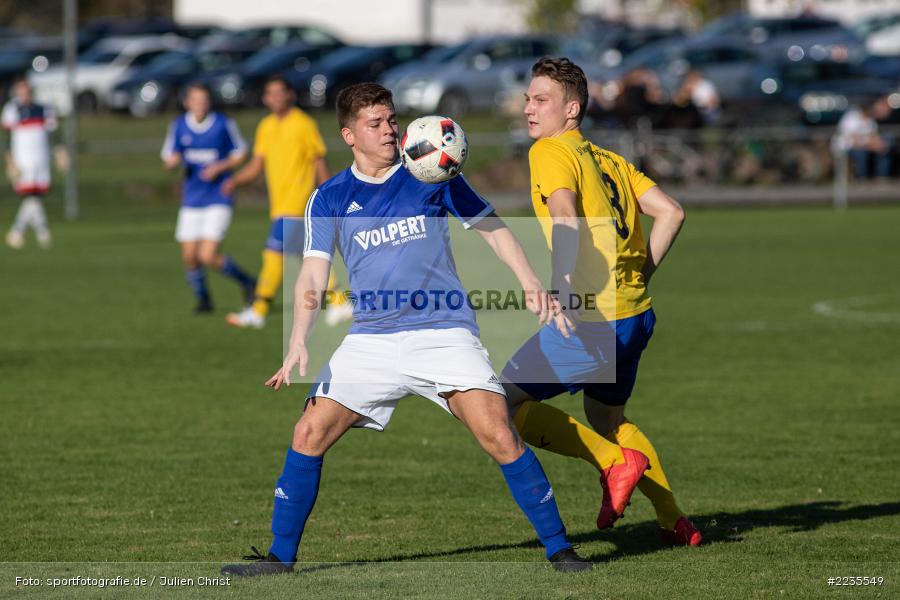 Lars Stegerwald, Dylan Wells, 13.10.2018, Kreisklasse Würzburg, SV Sendelbach-Steinbach, FV Wernfeld/Adelsberg - Bild-ID: 2235549