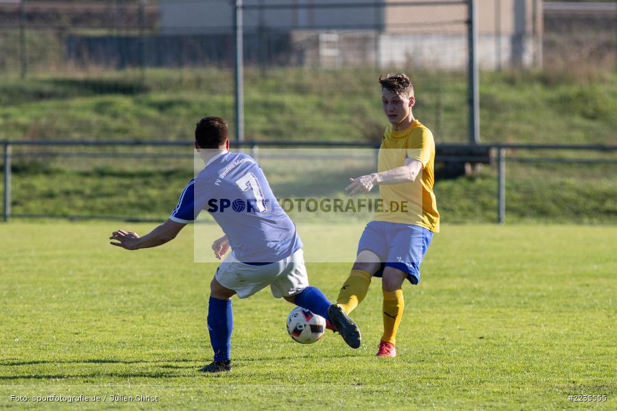 Lars Stegerwald, Dylan Wells, 13.10.2018, Kreisklasse Würzburg, SV Sendelbach-Steinbach, FV Wernfeld/Adelsberg - Bild-ID: 2235555