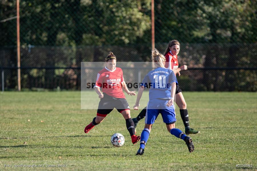 Jessica Keil, Steffi Kneitz, 20.10.2018, Frauen, Landesliga Nord, Schwabthaler SV, FC Karsbach - Bild-ID: 2235582