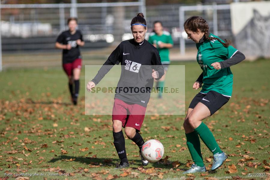 Kira Wallraff, Ann Kathrin Sauer, 21.10.2018, Frauen Bezirksliga 01, FVgg Kickers Aschaffenburg 2, FV Karlstadt - Bild-ID: 2235597