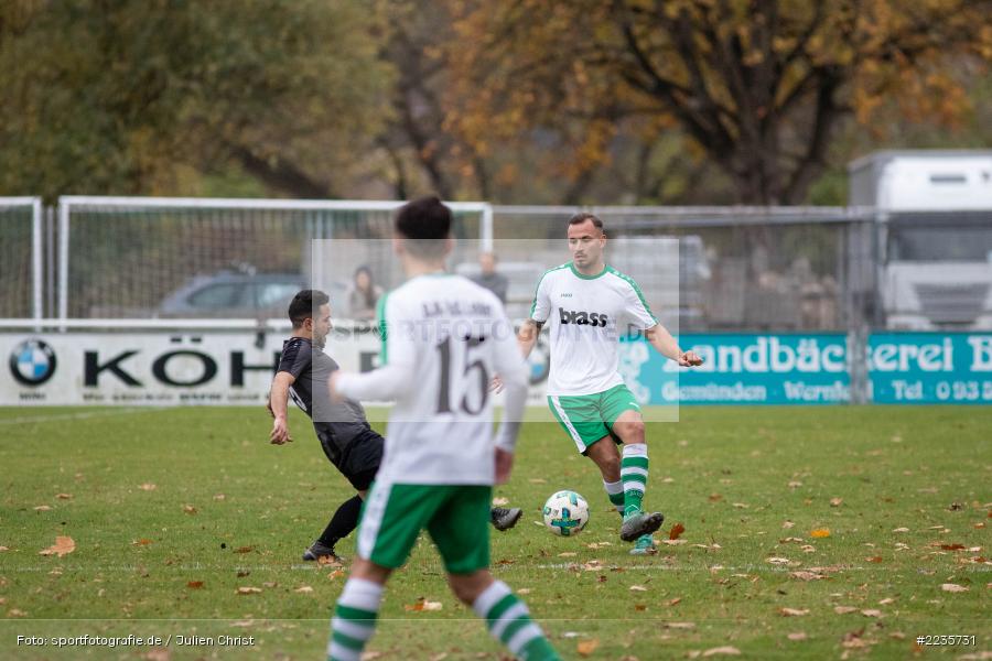 Alwin Stefani, Abdurrahman Marangoz, 04.11.2018, Bezirksliga West, TuS 1893 Aschaffenburg-Leider, FV Karlstadt - Bild-ID: 2235731