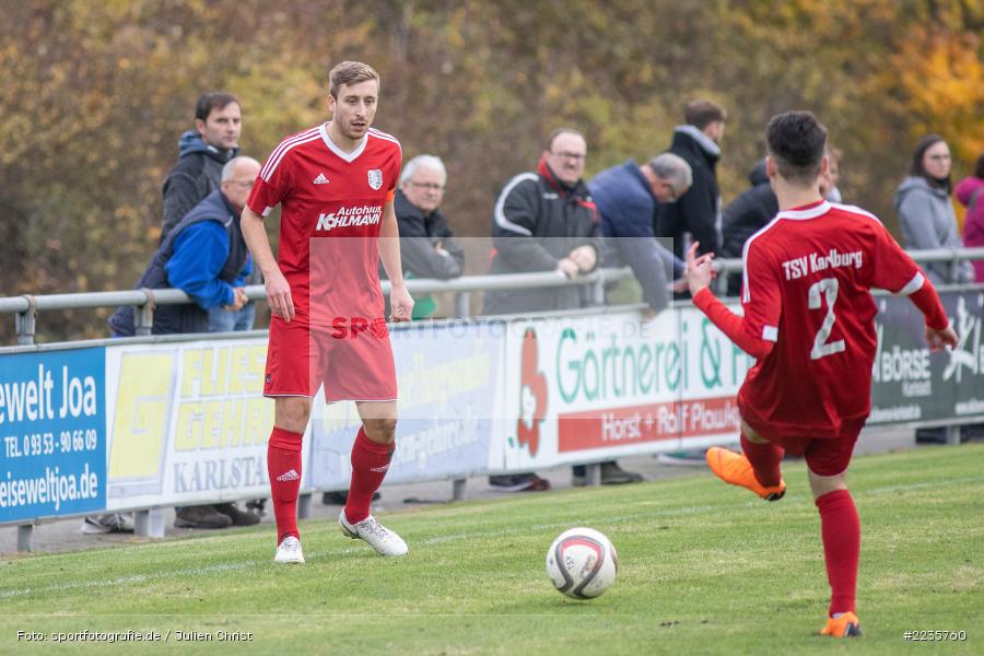 Manuel Römlein, Jan Wabnitz, 10.11.2018, Landesliga Nordwest, 1. FC Geesdorf, TSV Karlburg - Bild-ID: 2235760