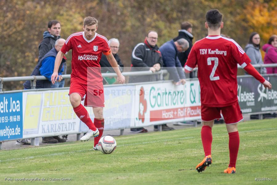 Manuel Römlein, Jan Wabnitz, 10.11.2018, Landesliga Nordwest, 1. FC Geesdorf, TSV Karlburg - Bild-ID: 2235762
