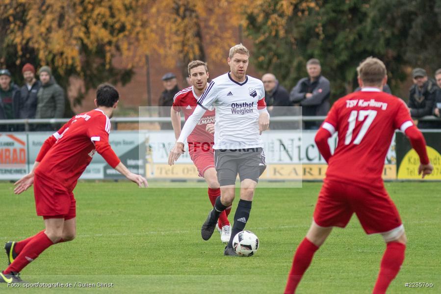 Stefan Weiglein, 10.11.2018, Landesliga Nordwest, 1. FC Geesdorf, TSV Karlburg - Bild-ID: 2235766