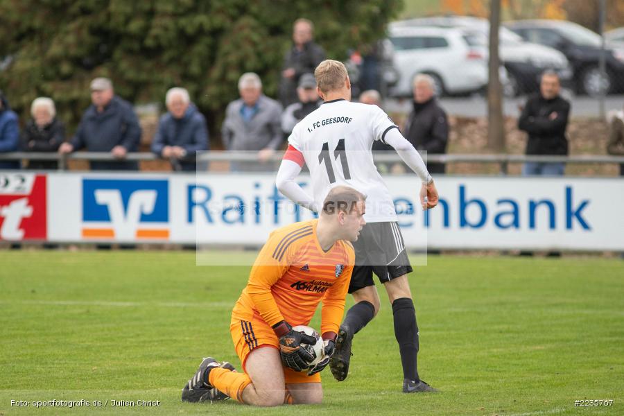 Fabian Brand, Stefan Weiglein, 10.11.2018, Landesliga Nordwest, 1. FC Geesdorf, TSV Karlburg - Bild-ID: 2235767